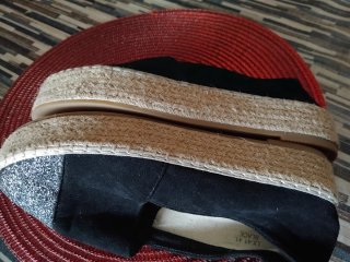 Espadrillas nere con glitter