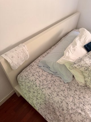 Canapé abatible IKEA MALM Blanco 140x200