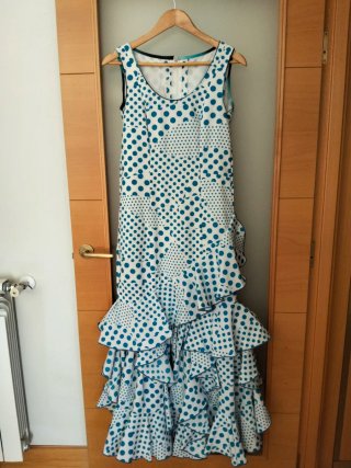 Vestido Flamenca Lunares Talla 38