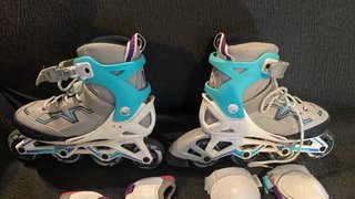 Patines en línea Oxelo Talla M + Protecciones