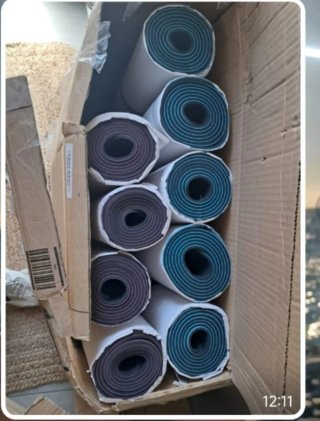 Lote 7 esterillas yoga (5 moradas, 2 turquesas)