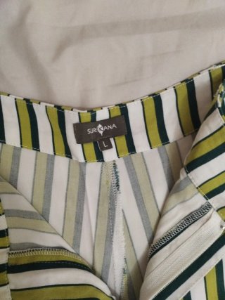 Bermuda rayas vintage mujer