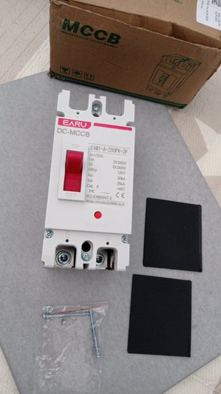 MCCB 250A 600V 2P EAM1-A-250PV para Energía Solar