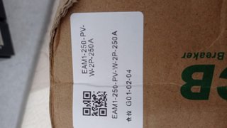 MCCB 250A 600V 2P EAM1-A-250PV para Energía Solar