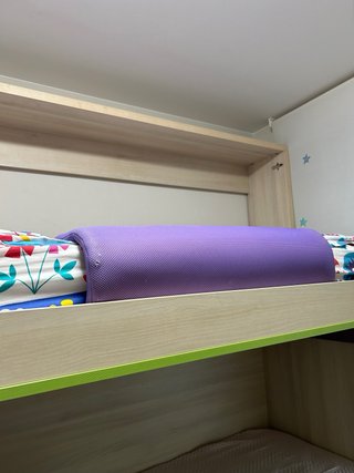 Cama nido juvenil con litera plegable (3 camas)