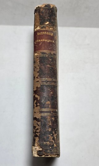 Libro Antico 1844 - Dizionario di Terapeutica