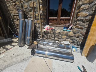 Tubos para chimenea de metal