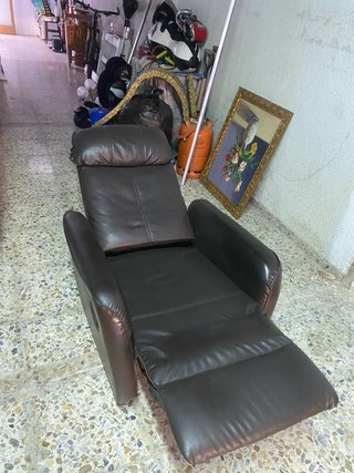 Sillón reclinable de piel