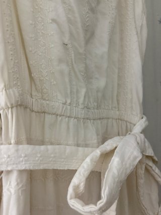 Vestido Ibicenco Largo Blanco entero de encajes