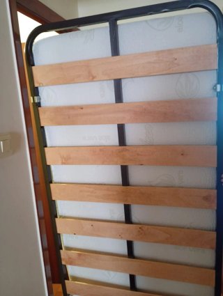 Cabecero de forja negro de 90 cm