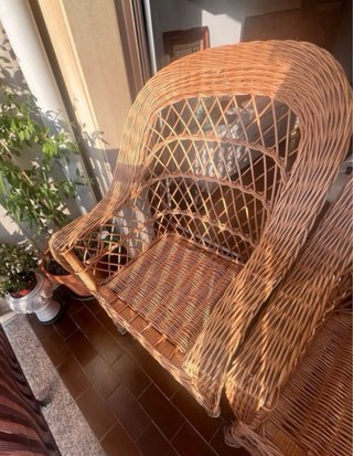 Sillón de mimbre