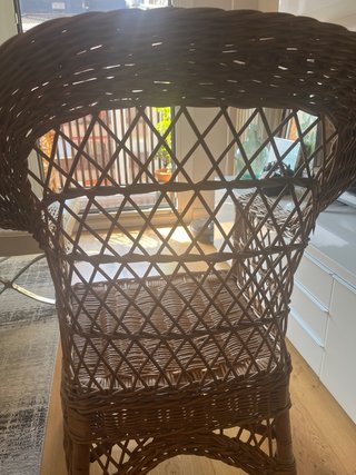 Sillón de mimbre