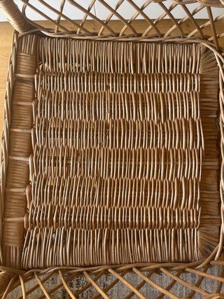 Sillón de mimbre