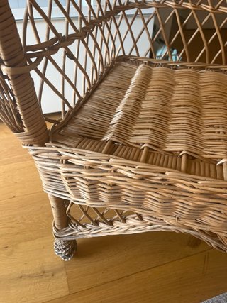 Sillón de mimbre