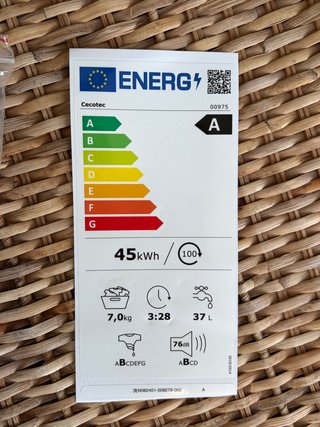 Lavadora Cecotec Bolero DressCode 7150 Inverter A