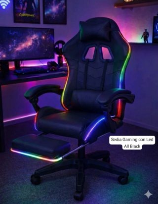 Sedia Gaming con LED RGB