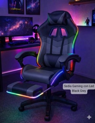Sedia Gaming con LED RGB