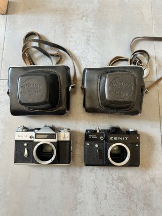 Lote 2 Cámaras Zenit + Fundas de regalo.