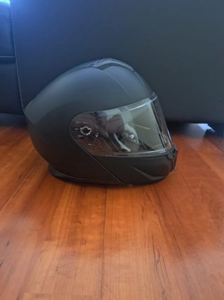 Casco de moto integral negro