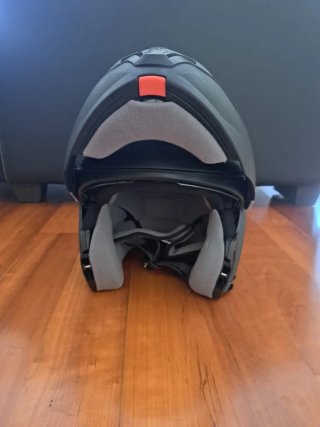 Casco de moto integral negro