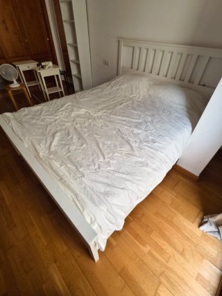 Cama doble IKEA Hemnes blanca 165cm
