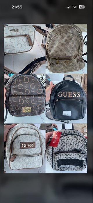 Mochilas Guess Beige y Marrón originales