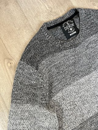 Jersey DENIM gris jaspeado