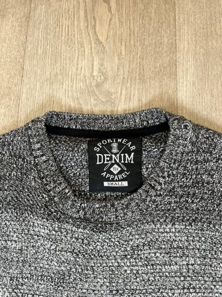 Jersey DENIM gris jaspeado