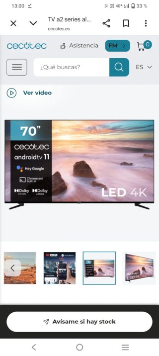 TV LED Cecotec 70"