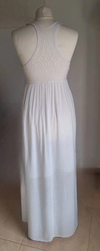 Vestido Boho / Ibicenco Blanco Talla Única