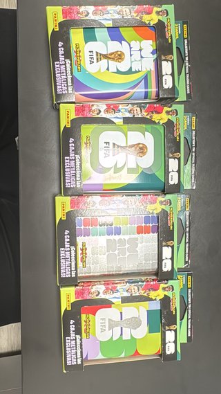 4 Latas Metálicas Panini FIFA Adrenalyn