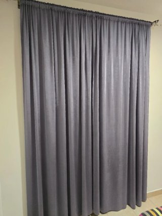 Cortinas Grises 1.50 x 2.60 (2 unidades)