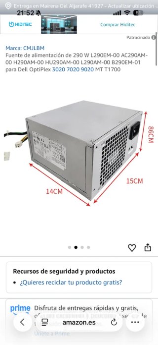 Fuente de Alimentación PC Nueva