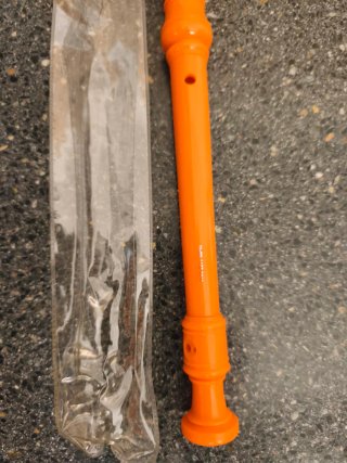 NUEVA Flauta dulce soprano naranja