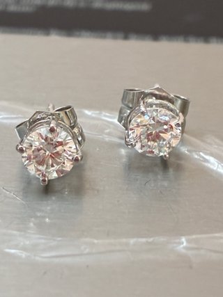 Pendientes Oro 18k Diamantes Naturales 1.12 Ct