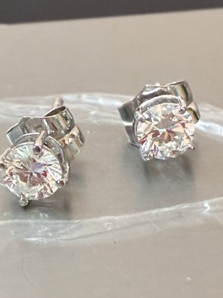 Pendientes Oro 18k Diamantes Naturales 1.12 Ct