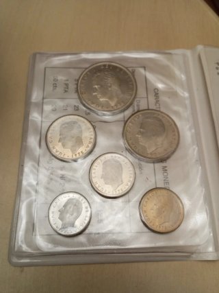Lote monedas 1975