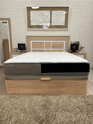Canapé abatible madera y tela