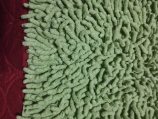 2 Tappeti in Cotone, Verde, per Camera da Letto/Bagno, 50x86