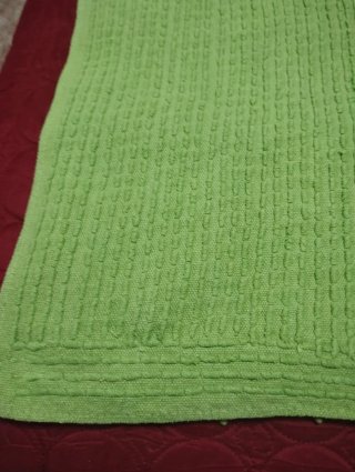 2 Tappeti in Cotone, Verde, per Camera da Letto/Bagno, 50x86