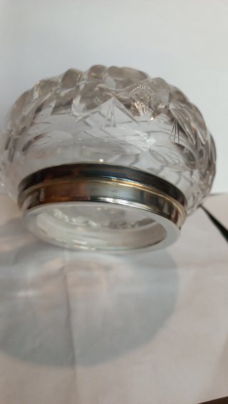 Juego tocador vintage cristal y metal