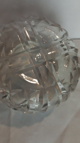 Juego tocador vintage cristal y metal