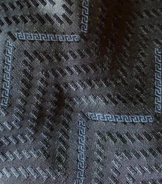 Corbata Versace Seda 100% Azul/Gris 144cm