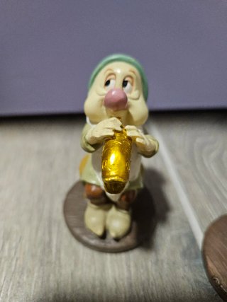 Lotto 6 Statuine Nani di Biancaneve Disney