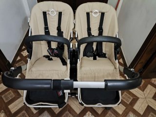 Carrito Bugaboo Donkey Gemelar Gris