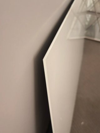 Pizarra Cristal Magnética Azul y Blanca