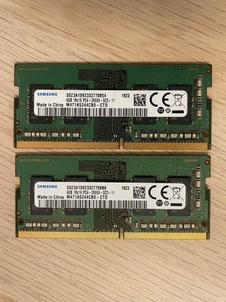 Samsung メモリ DDR4 4GB×15枚 PC4-2666V 2x Samsung DDR4 4GB 2666MHz portátil de Segunda mano por 15 EUR en