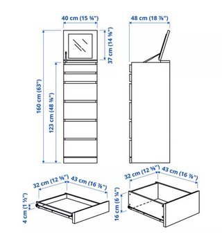 Cómoda Ikea Blanca Madera
