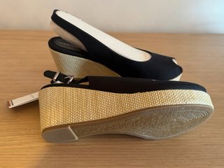 Sandalias cuña Tommy Hilfiger negras sin estrenar