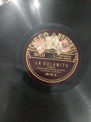 Discos de pizarra  Carlos Gardel.